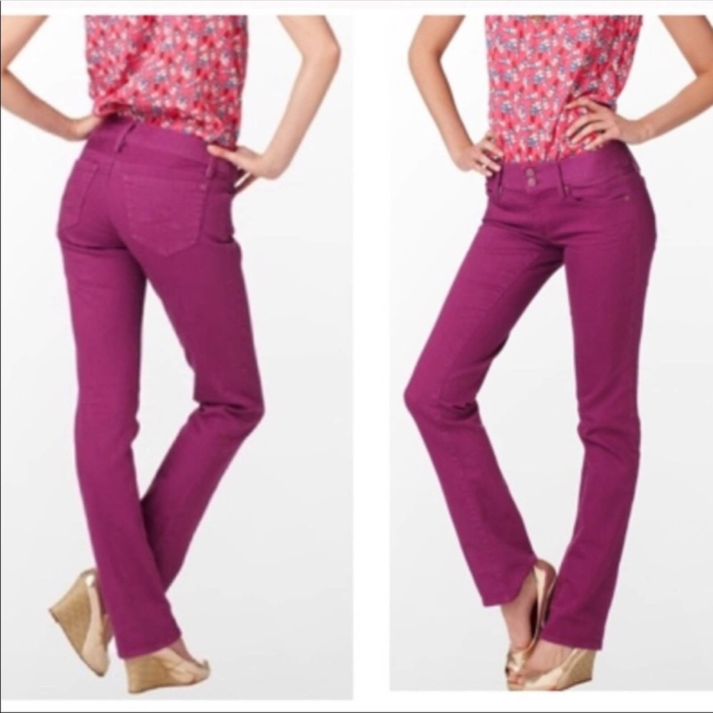 Lilly Pulitzer Purple Worth Straight Jeans 4